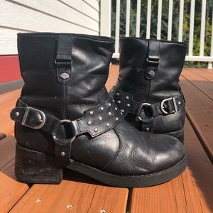 Harley Davidson motorcycle boots
